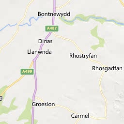 Map of Caernarfon