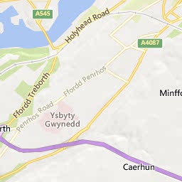 Map of Y Felinheli