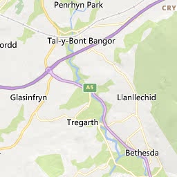 Map of Bangor