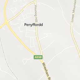Map of Penyffordd