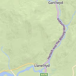Map of Dolgellau