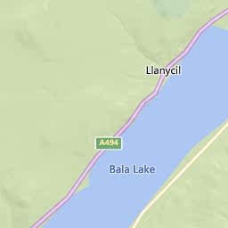 Map of Bala