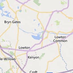 Map of Warrington