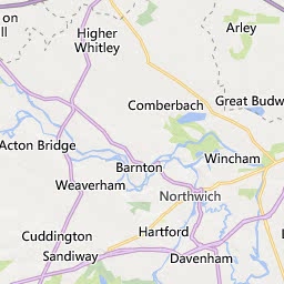 Map of Warrington