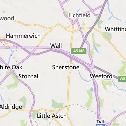 Map of Lichfield