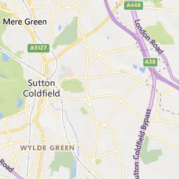 Map of Sutton Coldfield