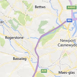 Map of Cwmbran