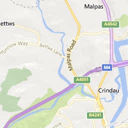 Map of Llantarnam