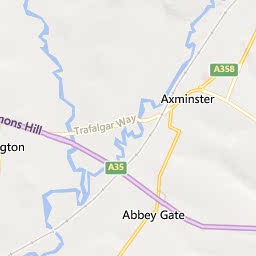 Map of Axminster
