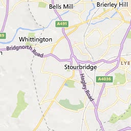 Map of Kidderminster
