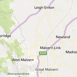 Map of Malvern