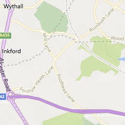 Map of Wythall