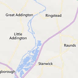 Map of Rushden