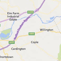 Map of Bedford