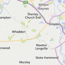 Map of Milton Keynes