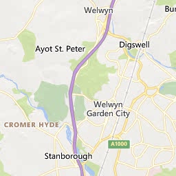 Map of Hatfield