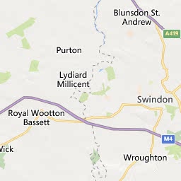 Map of Swindon