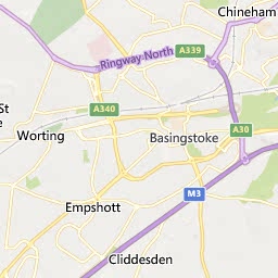 Map of Basingstoke