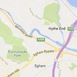 Map of Egham