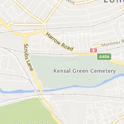 Map of Ladbroke Grove