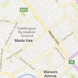 Map of Ladbroke Grove