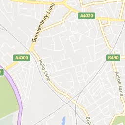 Map of West Acton