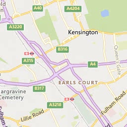 Map of Kensington