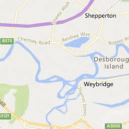 Map of Weybridge
