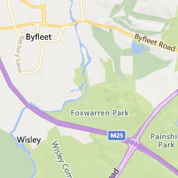 Map of Weybridge