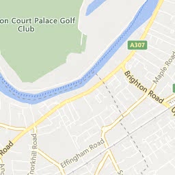 Map of Thames Ditton
