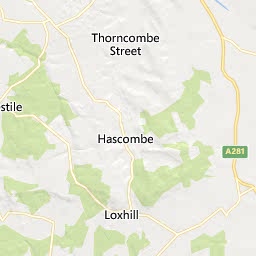 Map of Godalming