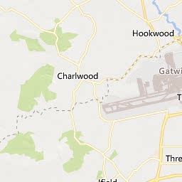 Map of Crawley