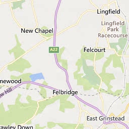 Map of East Grinstead