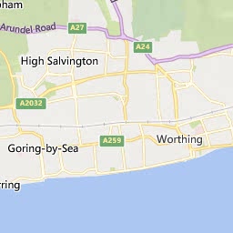 Map of Worthing