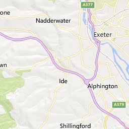 Map of Exeter