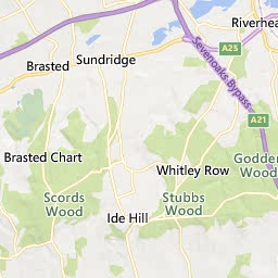 Map of Sevenoaks