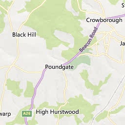 Map of Crowborough